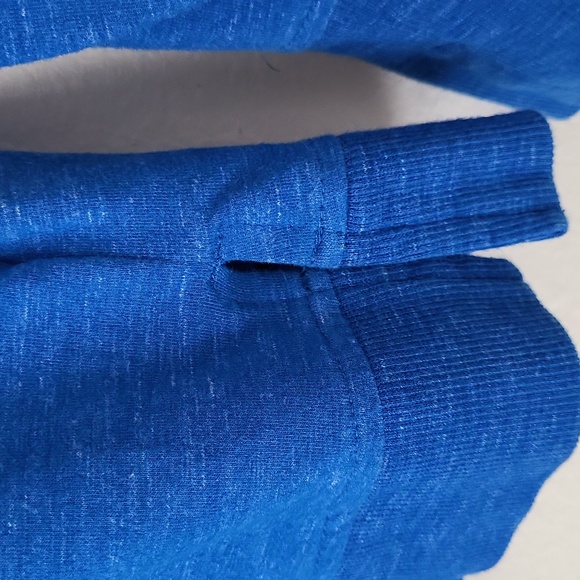 Tek Gear Royal Blue DryTek Hoodie Thumb Opening Zip Up Size Medium - Picture 8 of 10